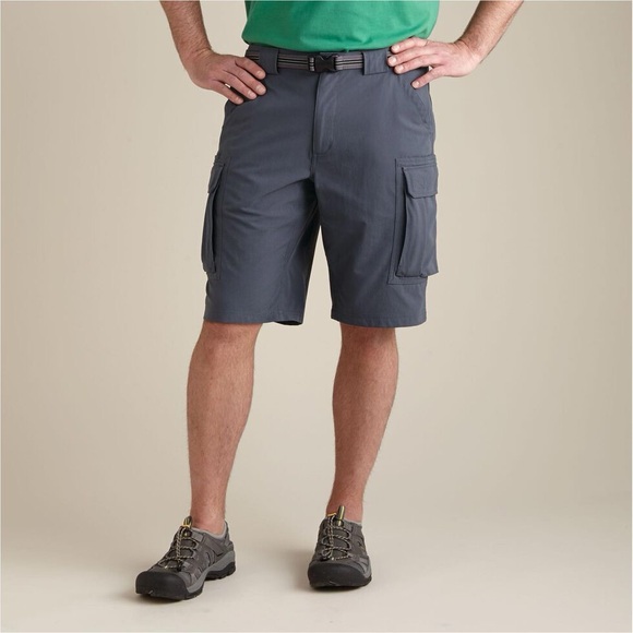 Duluth Men's Flex Dry on the Fly Relaxed Fit 11" Cargo blue slate Shorts Sz 38 - Picture 1 of 9